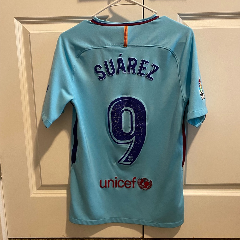 Barcelona 2017/2018 Away Jersey Luis Suarez